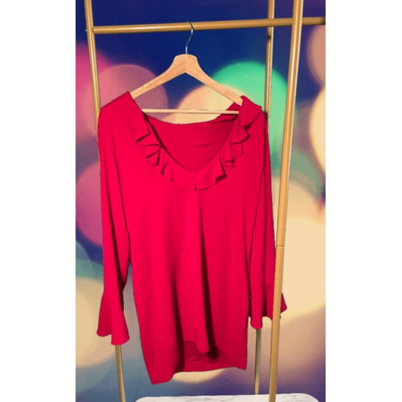 IRO RED WINE DRESS - Picture 1 of 2